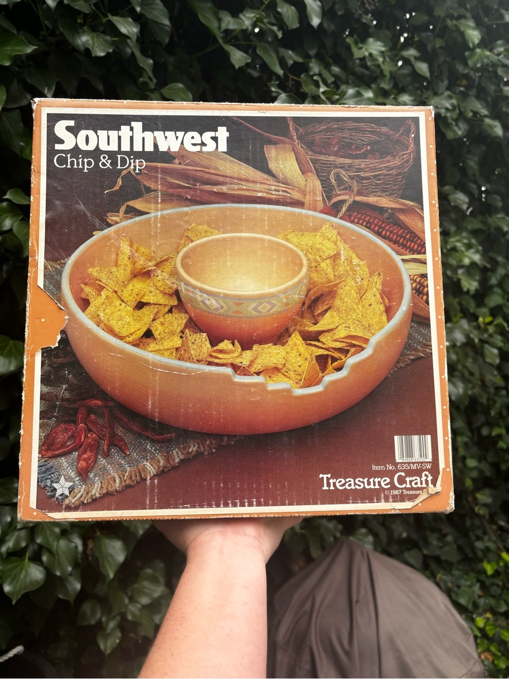 Treasure Craft Southwest Chip & Dip Bowl - Burnt Orange